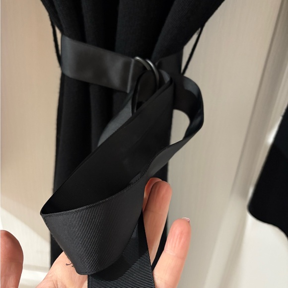 Rudsak Belted V-Neck Sweater Dress (Black) - Picture 3 of 9